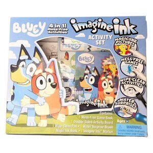 Bluey Imagine Ink Activity Set Magic Ink Mess Free Coloring Book Kids Ages 3+